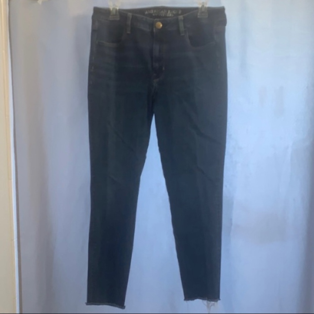 Dark Wash High Rise Jeggings American Eagle size 14